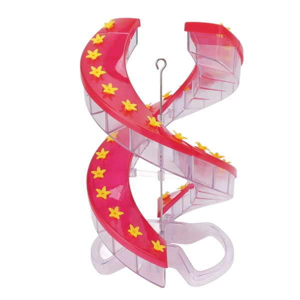 Kolibrimater Transparent Plast Letfyldt Spiral Fuglefoder til Have Dobbelt Helix