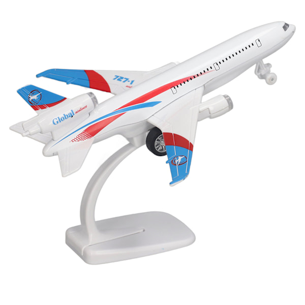 Flygplansmodell Simulering Pull Back Funktion Ljud och ljus Legering Diecast Flygplansmodell Leksaker för samlingspresenter