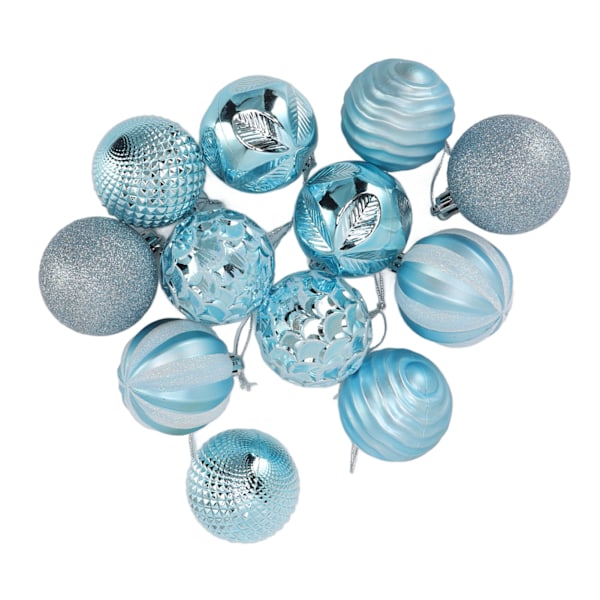 Julekuler Ornament Julepynt for familiefester Hagemiddager Bursdager Blå