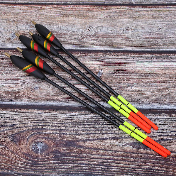 5 stk Holdbare Balsatre Fiskeflytere Bobber Multifunksjonelle Fiskefôr Agner Tilbehørsett ( )