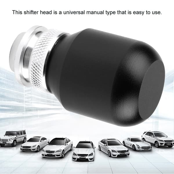 Bil Universal Modifikation Manuel Knop Gear Shift Head Shifter Lever Stick (Sort)