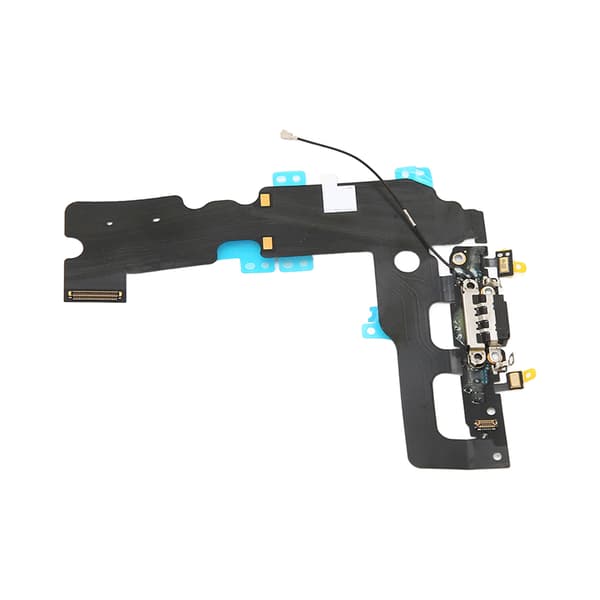 Laderportmodul USB Laderport Dockkontakt Mikrofonsignal Antenne Flexkabelmodul for iPhone 7 Plus Svart