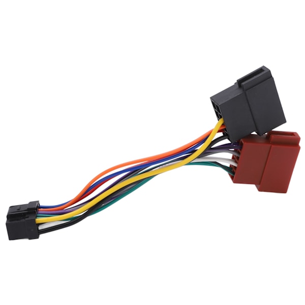ISO Ledningsnettkontakt Adapterplugg 16-polet Bilstereo Radio Loom Utbytting for Alpine