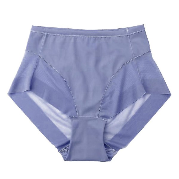 Kvinner usynlig høy midjet magekontroll undertøy rumpeløftereffekt Shapewear Mesh sømløse truser blue XL