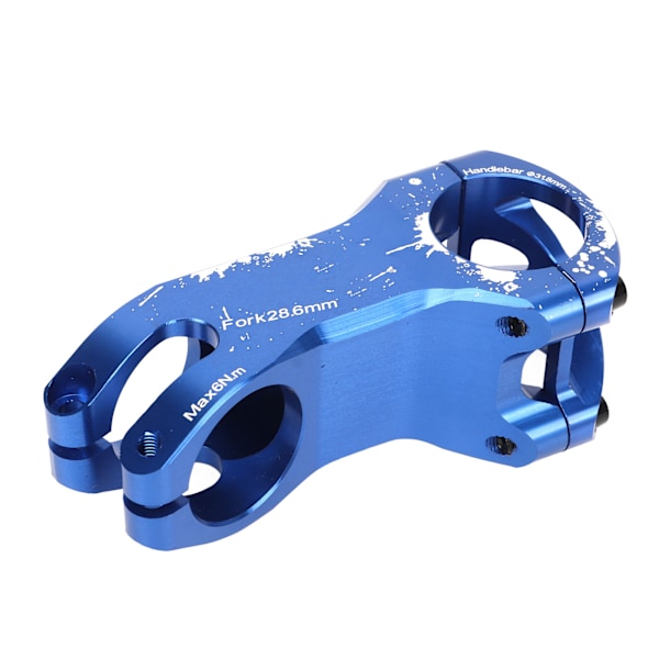 Cykelstam Långt justerbart CNC-styre Lättvikts ihåligt 31,8 mm Cykelstyrestam för mountainbike landsvägscykel Blå