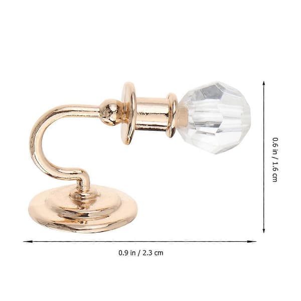Minilampe Ornament Mini Husvegglampe For Dekorasjon 2 Par Gullfarget