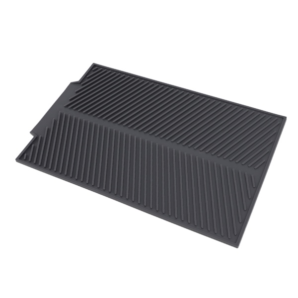 Silikon Tørrestativ Anti-Skrid Sikker Mod Stød Let at Rengøre Tørrestativ til Køkkenbord til Tallerkener Gaffel S 39x25cm