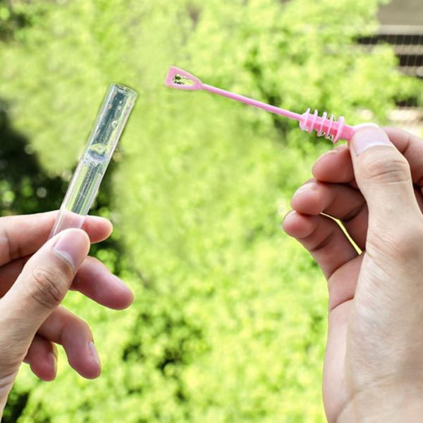 48 ST Bubble Wand Plast Bubbellim Miljöskydd Bubbelblåsrör för 4 till 6 år gamla barn