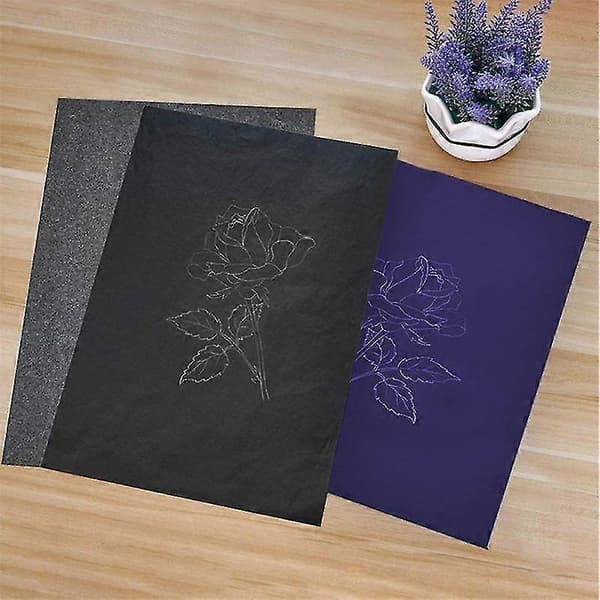 Kolbaspapper A4 A3 Fritt klippbart Återanvändbart Dubbelsidigt Kontorsmaterial Skolmaterial Ritkol A3 23X 33cm 25 pc