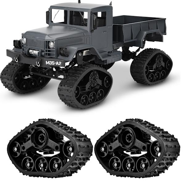 4 kpl RC-auton renkaat Kumirenkaat Rautakäyttöön WPL 1/16 RC-sotilaskuorma-autolle