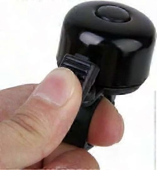 2-pack cykelringklocka styr mini aluminiumlegering liten ringklocka svart