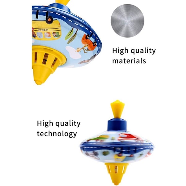 Jern Snurretopp Leke Metall Tradisjonell Snurretopp Pedagogiske Leksaker Gave til Barn