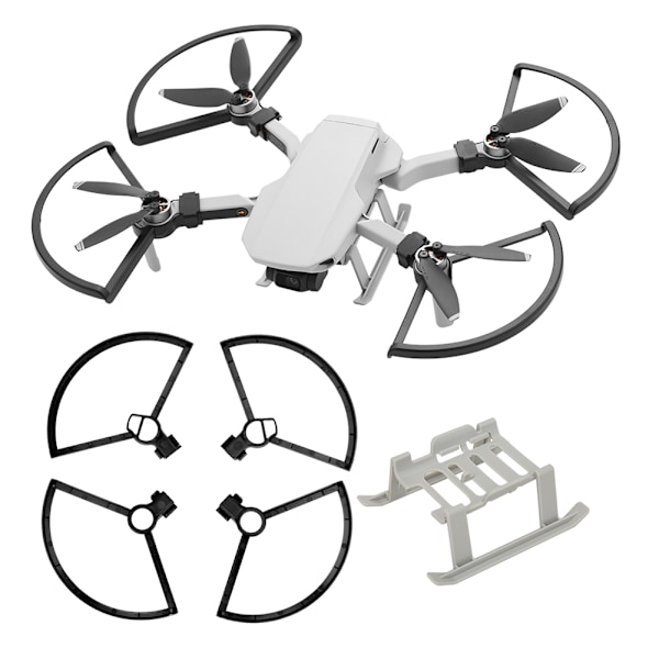 RC Forlænget Højdestav Propellerbeskyttelsesring Sæt Passer til DJI Mavic Mini (Sort)