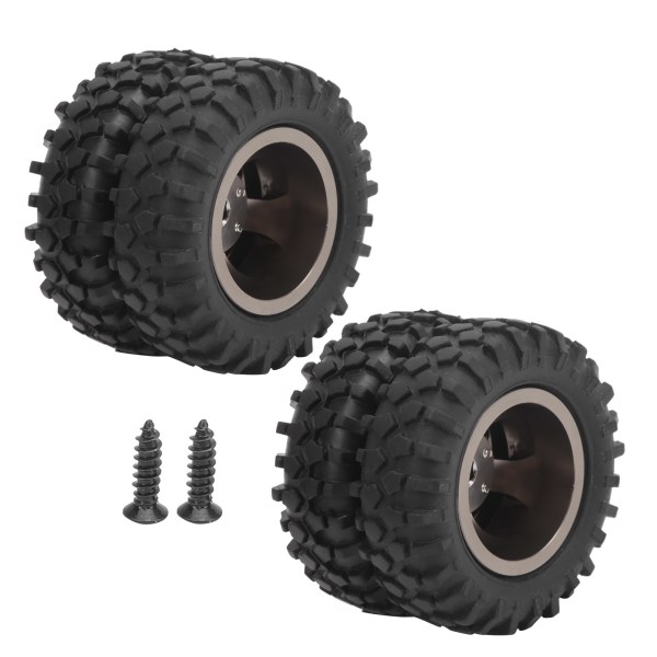 2 kpl 55 mm alumiiniseos takarenkaat varaosat sopivat WPL D12 1/10 RC-kuorma-autolle (D12‑010T)