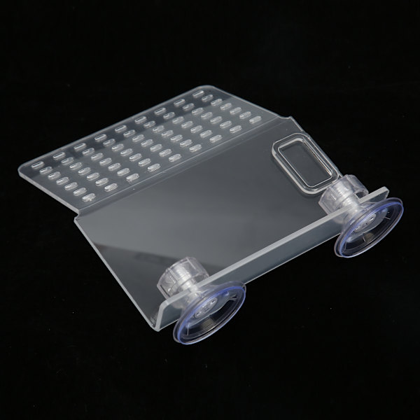 Reptil basking plattform Multipurpose transparent akryl Turtle Dock basking plattform med 2 sugkoppar S