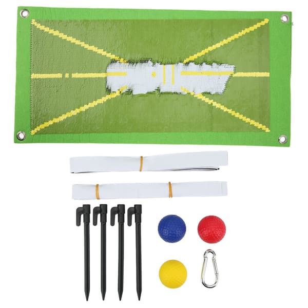 Golf Training Mat for Swing Detection Pad Analysis Swing Path Correct Hitting Position Golf Practice Mat for Indoor Outdoor