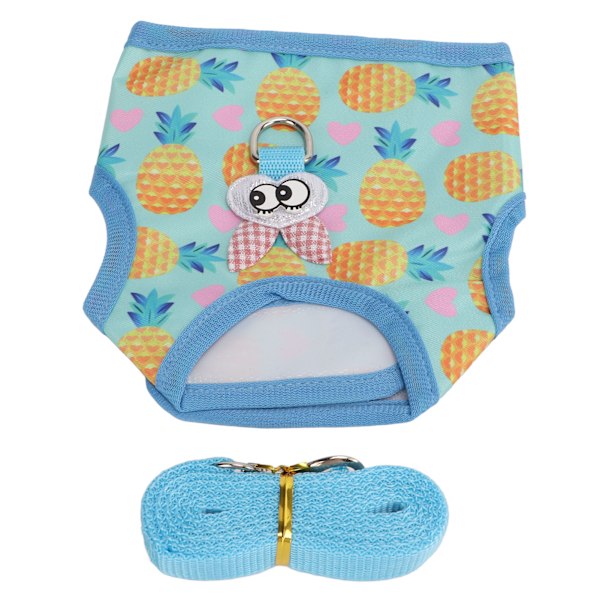 Bunny Sele koppel Set Justerbar mjuk nylon kaninväst för kattunge Iller marsvin