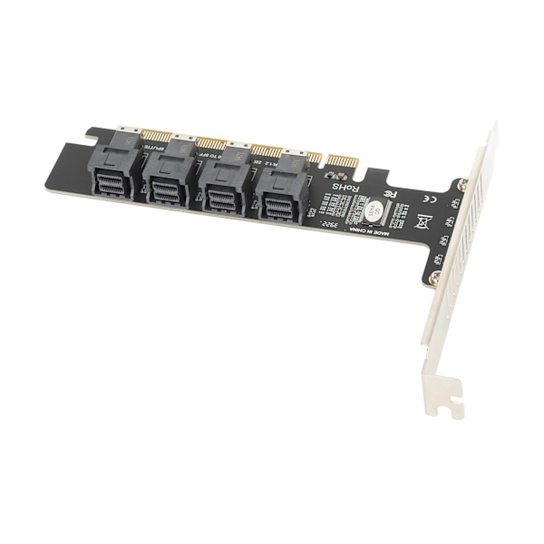 PCIE U.2 -sovitin kortti PCIE X16 4 porttiin U.2 NVME SFF8643 SFF8639 PCIE Split laajennuskortti LED-indikaattorilla