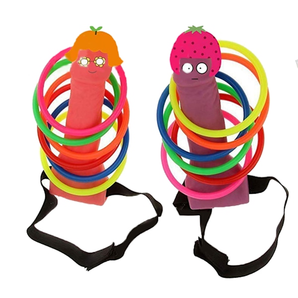 2 Sett Bachelorette Party Favor Kveld Ute Høn Ringkast Spill Nyhet Leketilbehør