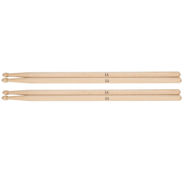 2 par 5A/5B Maple Wooden Jazz-trommestikker Musikinstrumenttilbehør 5A Trommestikker