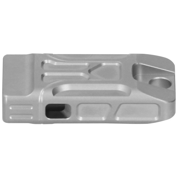 Emergency Survival Whistle Titanium Legering dubbla rör 120 decibel visselpipa för utomhusSandblästring