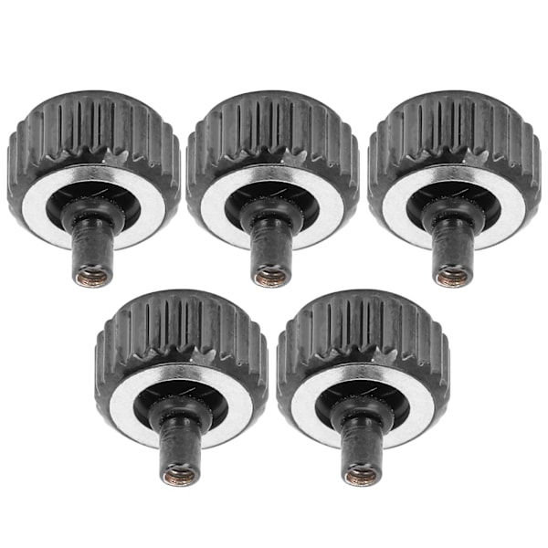 5 st Watch Crown Kit Långt rör Stort hål Slitstark Watch Crown reservdelar för professionell reparatör 5,5 mm