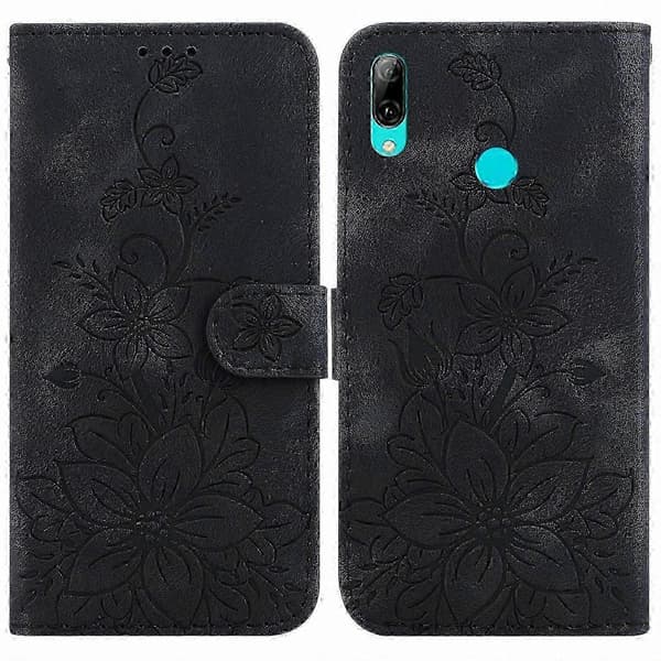 Huawei P Smart 2019 Skyddsskal i äkta läder Black