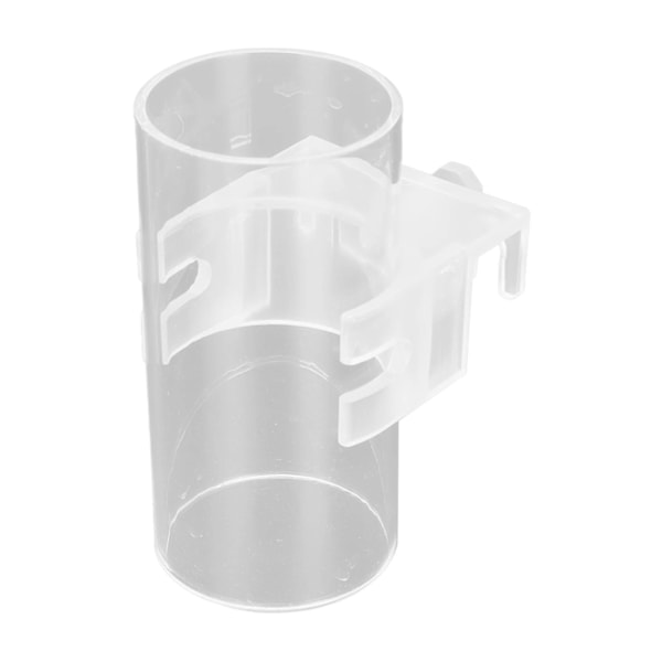 Akvarium fiskefôringsrør Transparent akryl Justerbar fiskefôring Flytende fôringskål