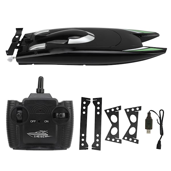 RC Boat Multifunction 4CH 2,4GHz 30km/h High Speed ​​Waterproof Racing Fjärrkontroll Båt för pooler och sjöar