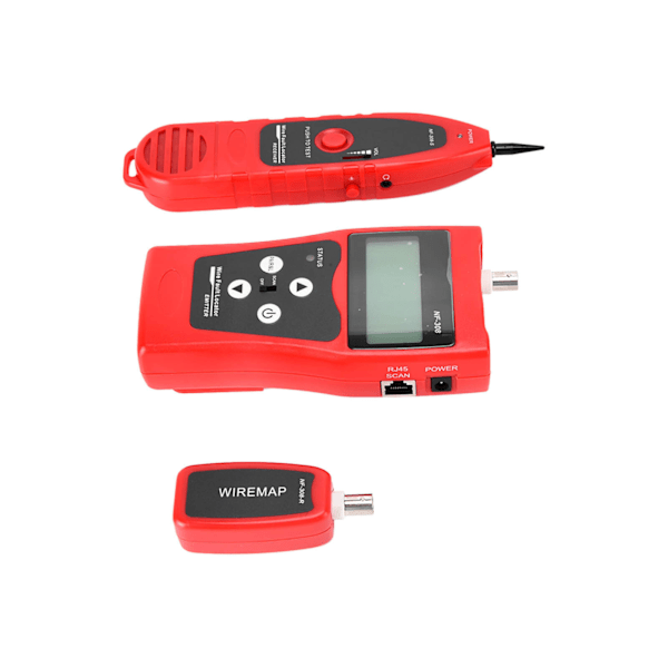NF-308 Netværkskabels Tester med LCD-skærm Bærbar Telefon Lyd BNC Koaksial Linjer Finder Tracer