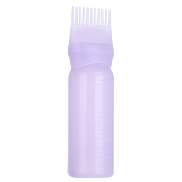 160 ml hårfarveflaske børste shampoo hårfarve oliekam applikatorværktøj (lilla)