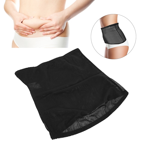 Kvinnor Korsett Sömlös midja Mage Bantning Midja Trainer Body Shaper Underkläder Svart XL