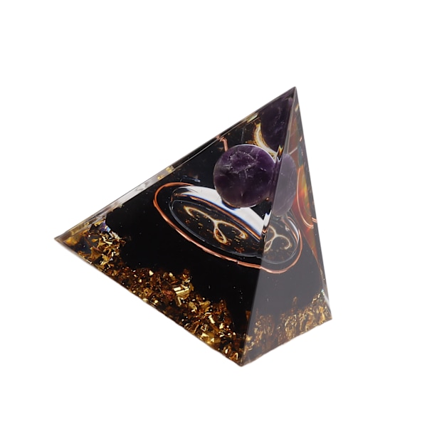 5 cm Orgonitpyramid för positiv energiläkning Kristallpyramidmeditation Orgonitpyramider Chakra Zodiac Energy Generator Aries