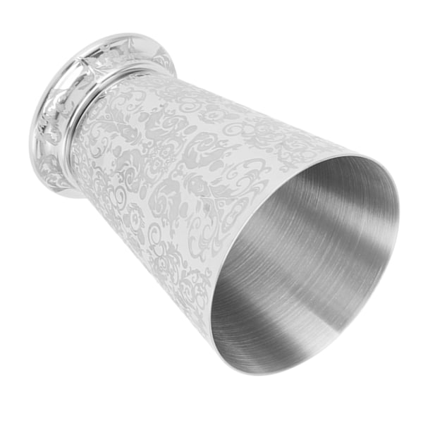 Cocktail drickskopp 304 rostfritt stål Silverfinish Moscow Mule Mugg för barer Hem Totem Mönster Carving
