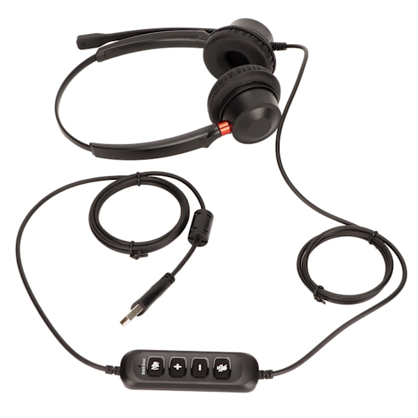 Puhelin Headsetin Äänenvoimakkuuden Säädin Mikrofoni Mykistys USB Binaural Asiakaspalvelun Headset Telemarkkinointiyrityksille