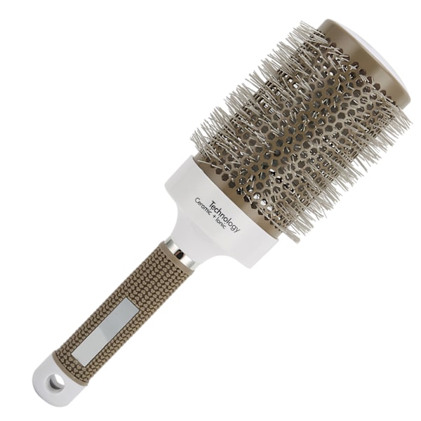 Rund borste Hårföning Styling Ionic Roll Nylonborst Fön Hårborste Kam65#