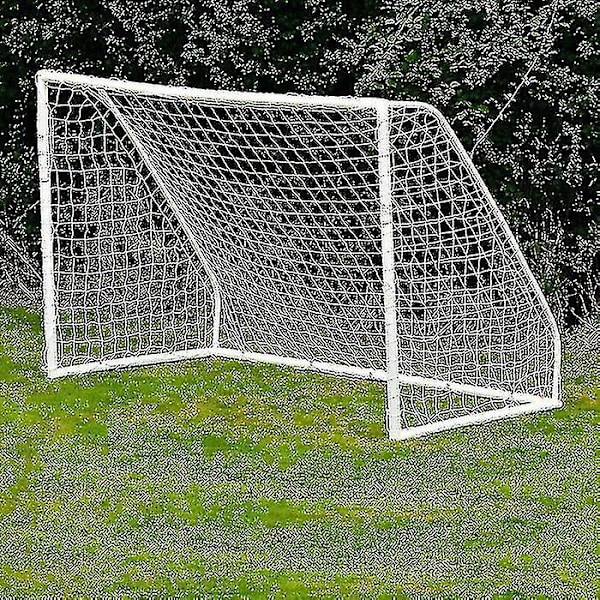 Fotbollsmålnät för juniorfotbollsmålsträning - 2,4 m x 1,8 m x 0,5 m & 1,2 m vit