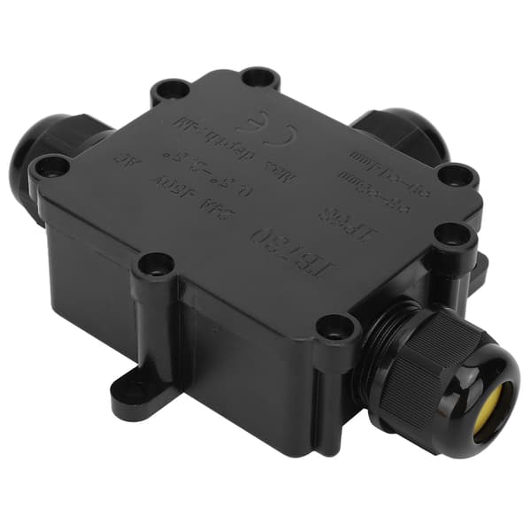 Waterproof Junction Box 3-Way Outdoor Electrical Cable Connector Case IP68 TB730