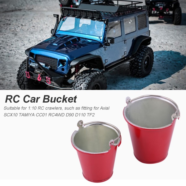 RC Crawler Metal Shovel Skovel Tillbehör Modell Dekor för Axial SCX10 TAMIYA D90