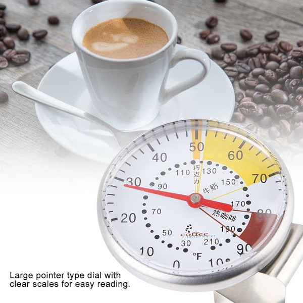 Rostfritt stål Sond Instant Thermometer Kök Mat Kött Mjölk Kaffe Pointer Termometer