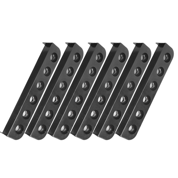 3 Sarjaa 6kpl Biljardisookeritarvikkeet Muovinen Seinään Asennettava Pool Cue Rack -teline 6 reiällä