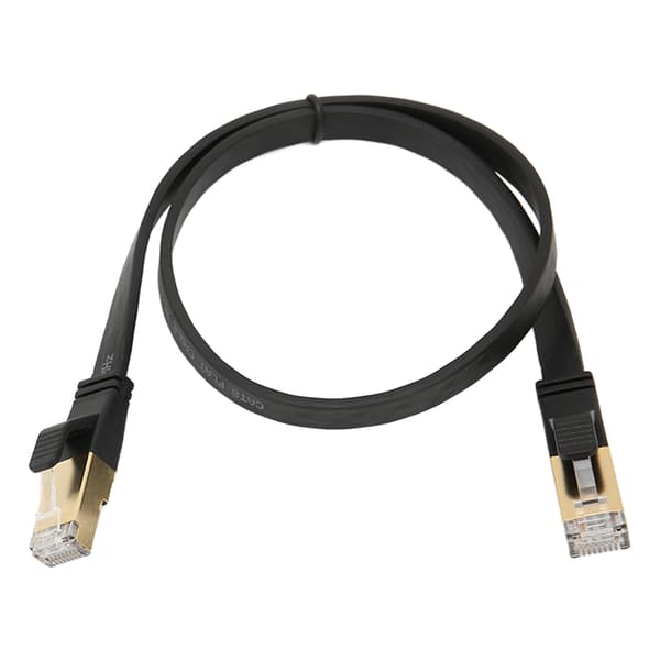 Cat 8 Ethernet Kabel 40Gbps 2000Mhz RJ45 Han Interface 0.5 meter/19.7in Ethernet Ledning til PS5 til Router