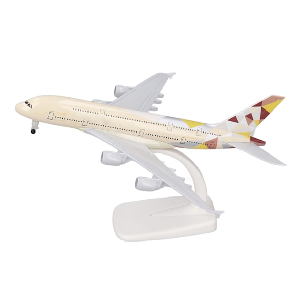 Simuleret legerings passagererfly model legetøj model Diecast fly model dekoration til børn voksne 7,9 tommer