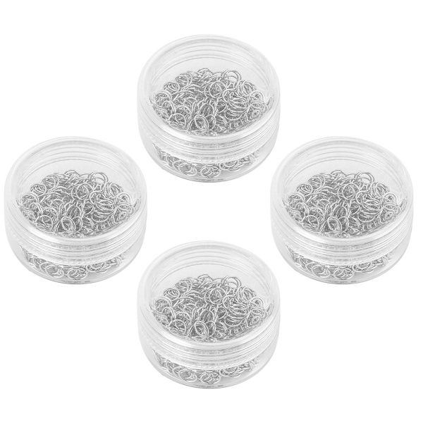 4Box Metal Jump Rings Open Ring DIY Jewelry Findings Making Set Accessory 3mm