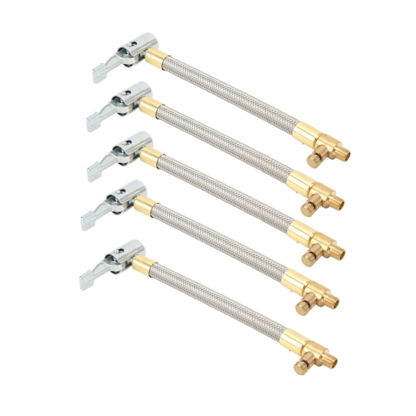 5 stk 10 cm Dekkpumpslange Rask oppblåsing Luftpumpe Forlengelsesrør Adapter for motorsykkel sykkel