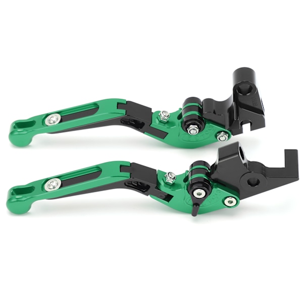 2 stk. Motorcykel Brems- og Koblingsgreb Justerbare CNC Aluminium Legering Udskiftning til YAMAHA XJ6 DIVERSION 2009‑2015 Grøn