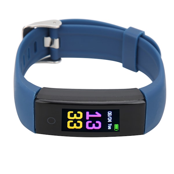 Sports Armbåndsur Multifunksjonell Steppmåler Smartband Helse Treningsstyring USB-Lading Blå