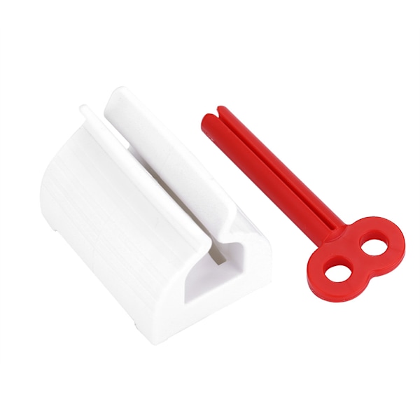 Rolling Tube Tandkräm Squeezer Tandkrämer Dispenserhållare för badrum (röd)