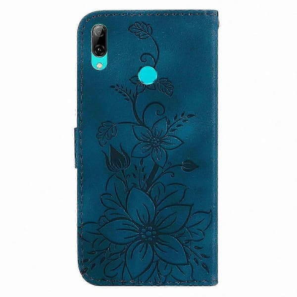 Huawei P Smart 2019 Skyddsskal i äkta läder Blue