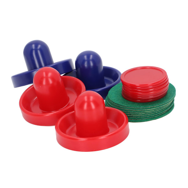 4 stk Air Hockey Pushers Air Hockey Pucker Air Hockey Padler Målhåndtak Padler Erstatningstilbehør for Spillebord 4 pushers 8 pucker 8 padler